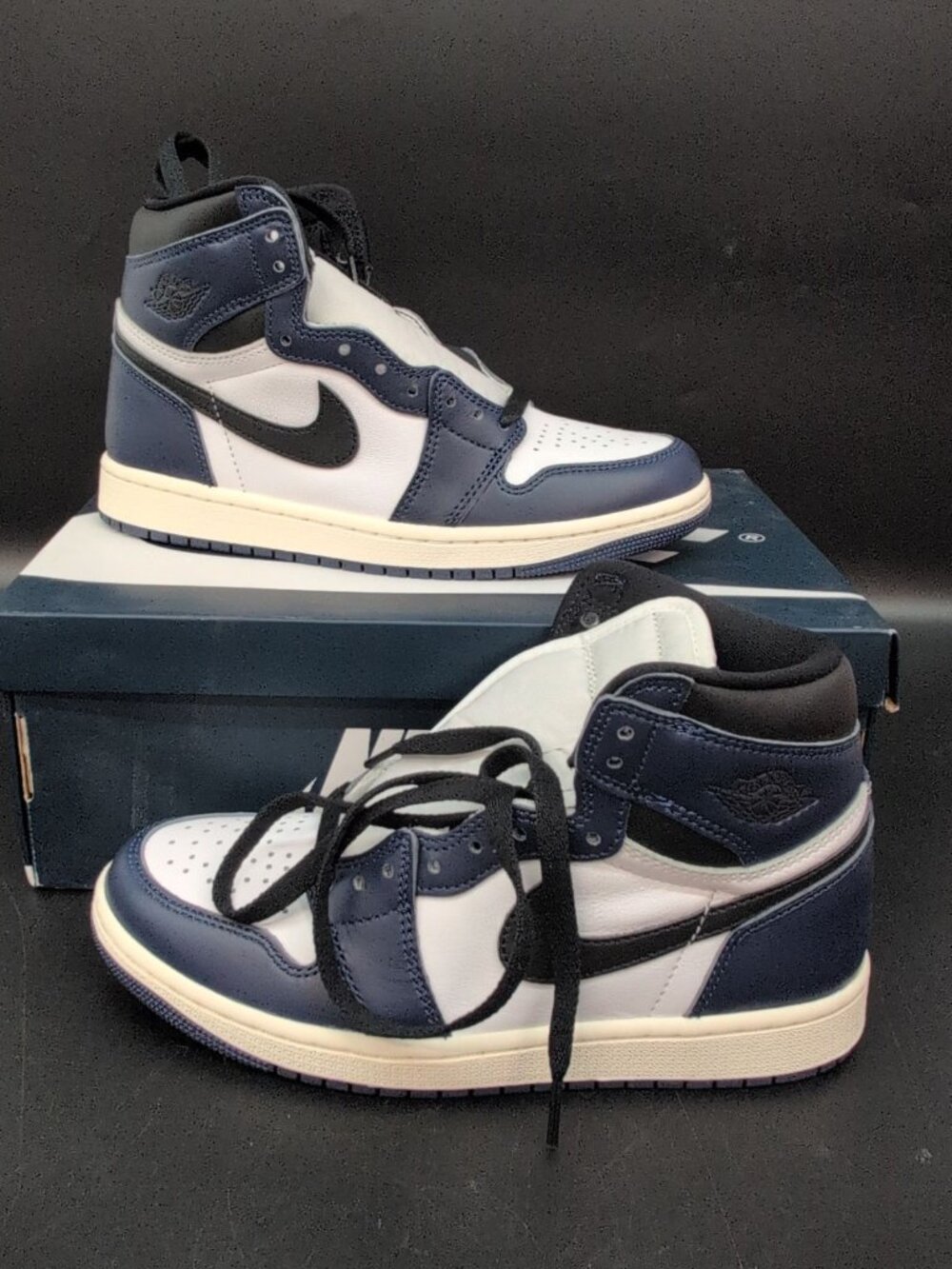 Nike Air Jordan 1 Retro High OG Men's Shoes US 6 Midnight Navy White DZ5485-401